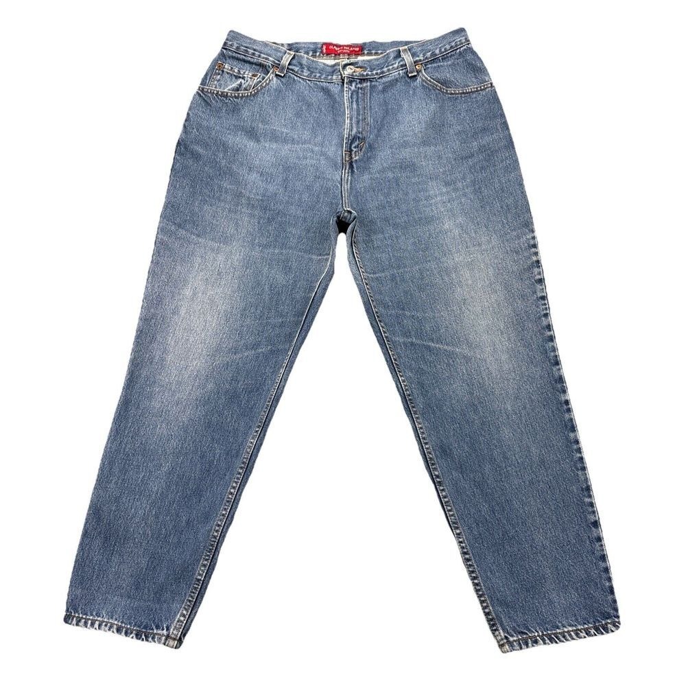 VTG Levi's 550 Jeans Womens 18s Classic Relaxed Denim Blue Tapered Leg 36x28